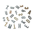 Classic DIY Charms Straps Collar Bags A-Z English Alphabet Name Design Stainless Steel Zinc Alloy Plated Plastic Buckle Hook