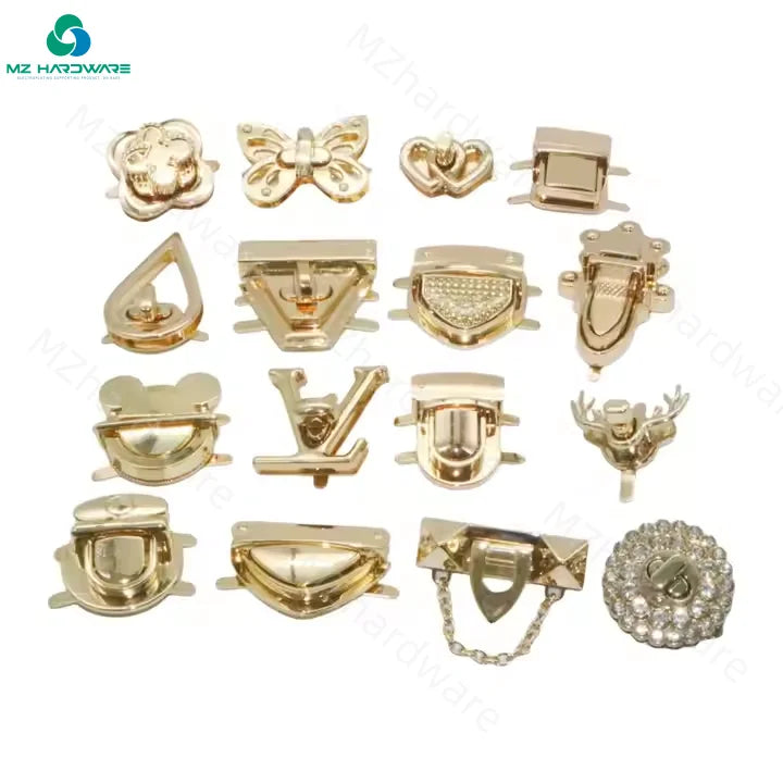 DIY Handmade Bags Purse Bag Lock Metal Accessories Twist Clasp Closures Handbag Decorative Closure Hardware Turn Lock