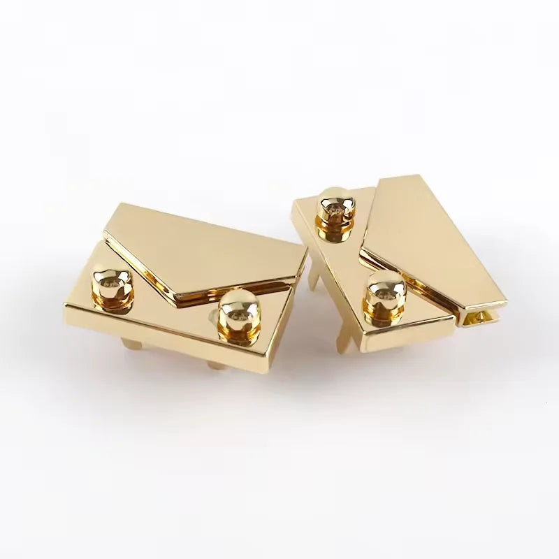 MZhardware High Quality Zinc Alloy Hardware Accessories Hot Sale Thickened Leather Alloy Buckle Twist Lock Clasp for Bags