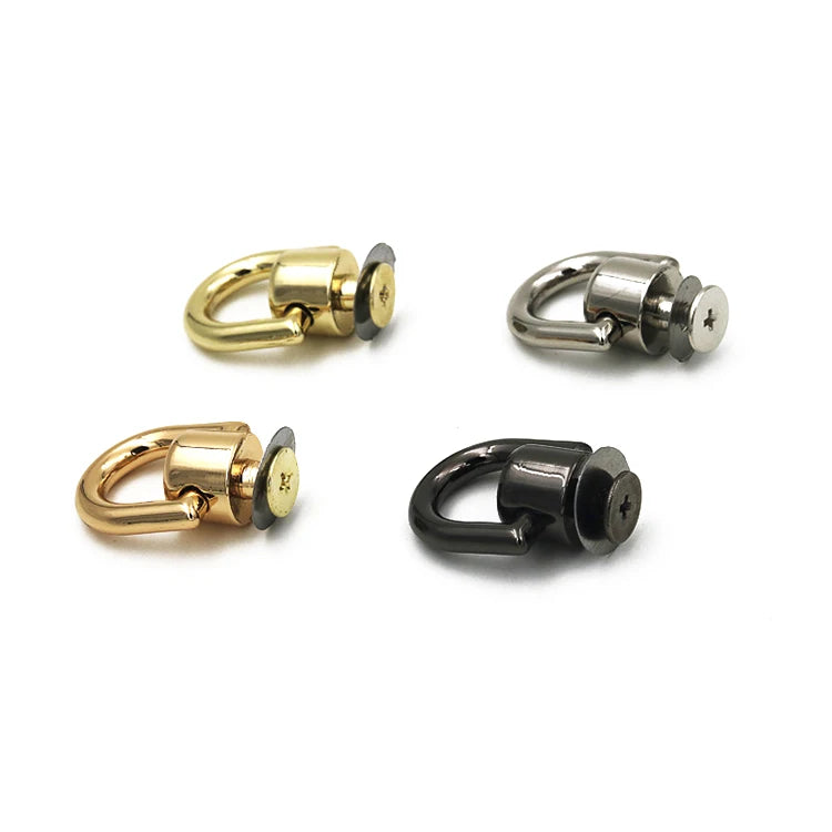 MZHardware Metal Rivet Stud Bridge Screw Handle Buckle Connector for Bag Chain