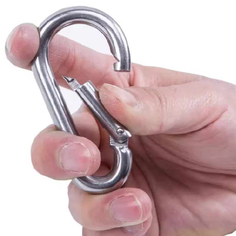 Good Quality Metal  Steel Trigger Snap Hook Professional Metal Carabiner Key Chain for Pet Leash Dog Strong Bag Accessory