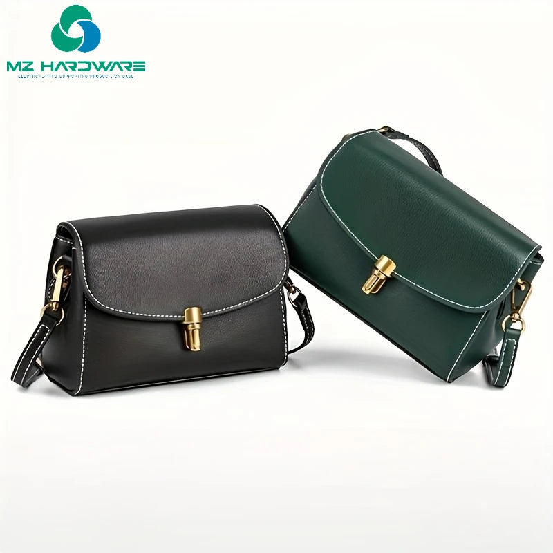 MZhardware High Quality Metal Mortise Lock Single Word Bag Lock for Backpack and Leather Bag DIY Accessories