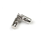 Good Quality Adjustable String Stopper 2 Hole Cord Stopper Metal Cord Lock Female Bag Handle With Hardware Buckle