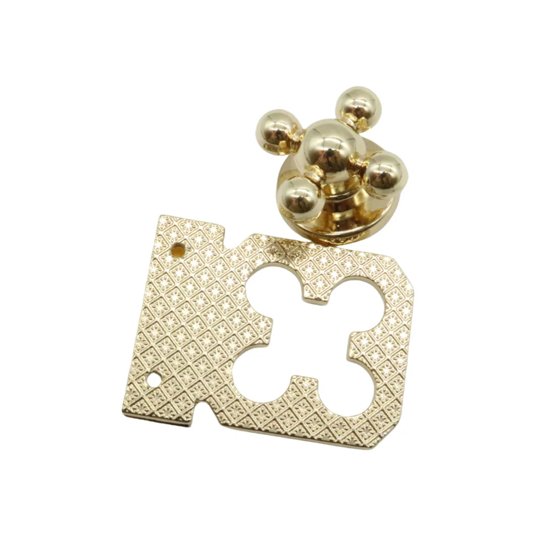 Factory Metal Small Twist Turn Lock Fashion Hardware for Handbags Purses & Luggage Accessories Zinc Alloy Buckle Decorations