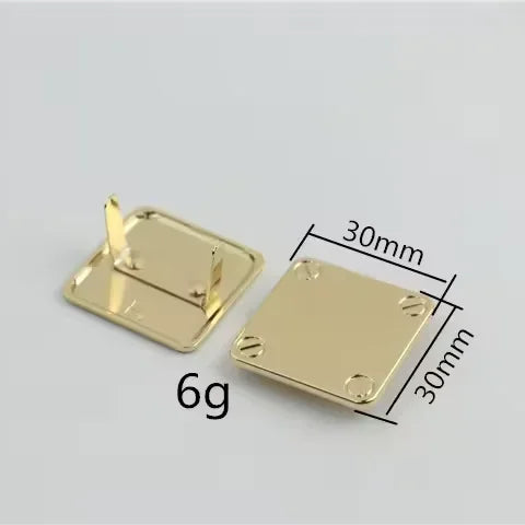 Factory Direct Sale Metal Logo Tags Carved Bag Accessories Handbag Metal Platemetal Plates Brand Logos for Handbag