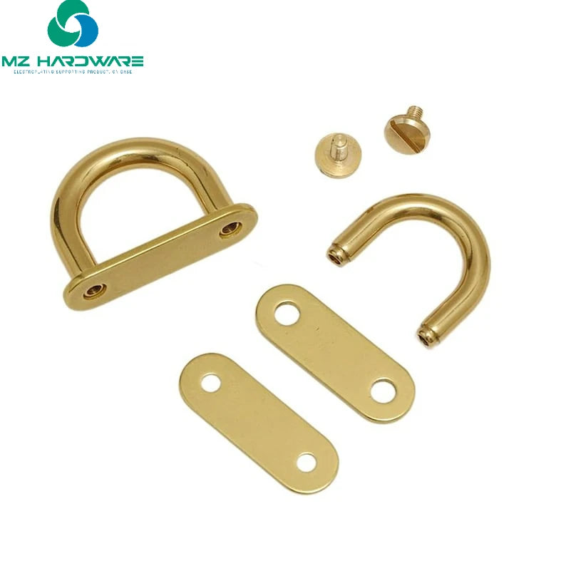 Good Quality Arch Bridge Buckle Handbag Chain Connector D Ring Screw Back Bag Hardware, Purse Belt Strap Loop Luggage Accessory