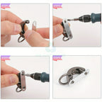 MZhardware Arch Zinc Alloy Bag Connector Buckles Special Accessories for DIY Wallet and Bag Making