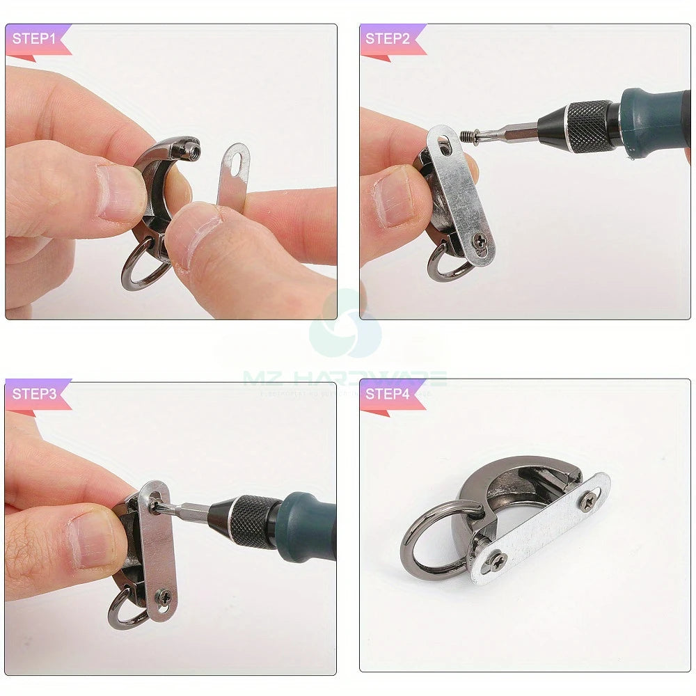MZhardware Arch Zinc Alloy Bag Connector Buckles Special Accessories for DIY Wallet and Bag Making