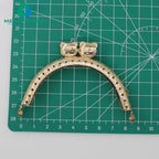 MZhardware 8.5/10.5/12.5 CM Cat Head Round and Square Metal Purse Frame Handle for Clutch Bag Accessories Kiss Clasp Lock
