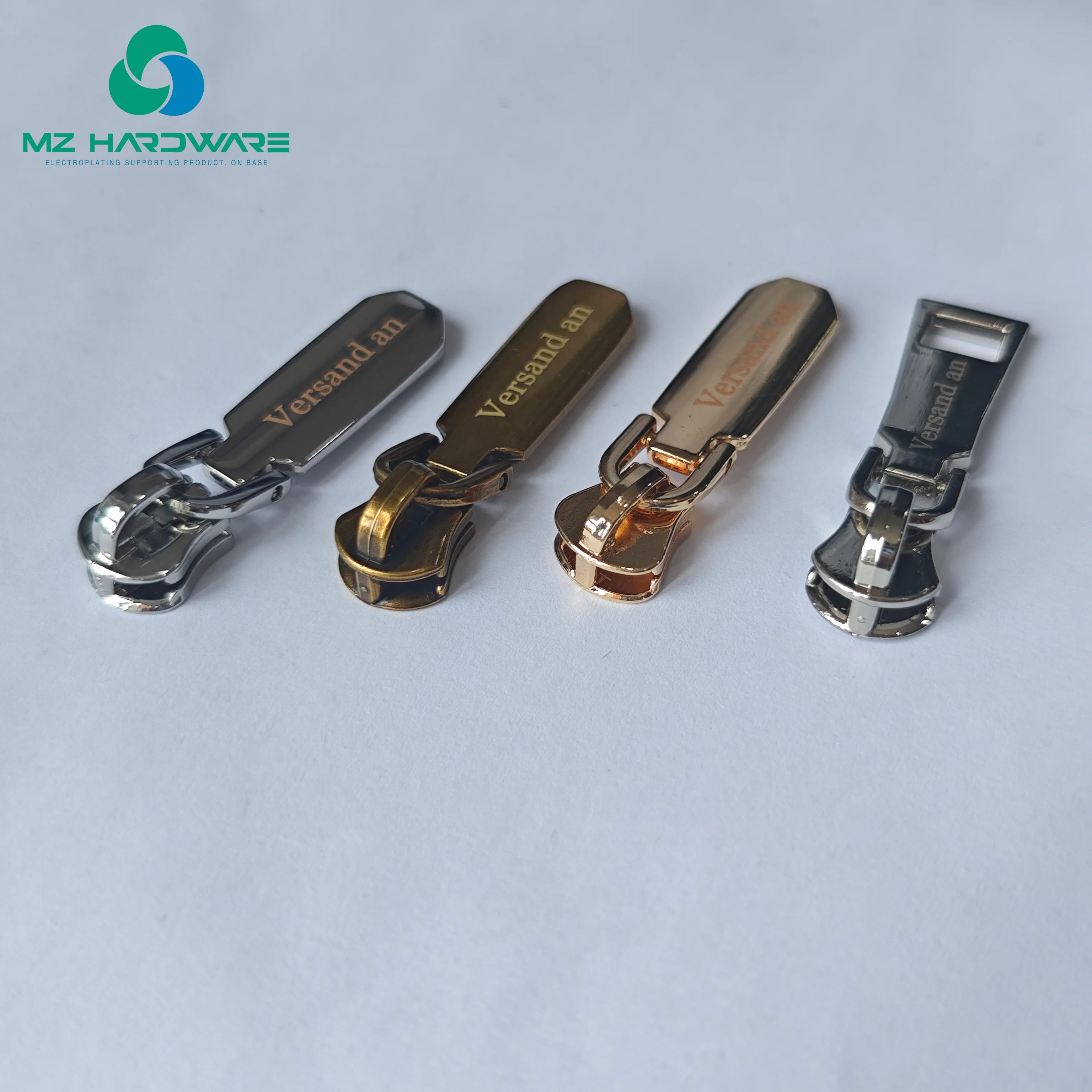 High Quality Eco-Friendly Metal Waterproof Zipper #5 Slider With Custom Logo Pulley Puller Zipper for Purses