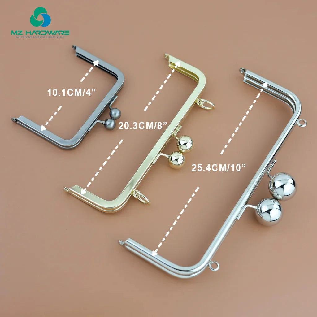 MZHardware Wholesale Metal Clamshell Purse Frame Invisible DIY Bag & Luggage Making Materials