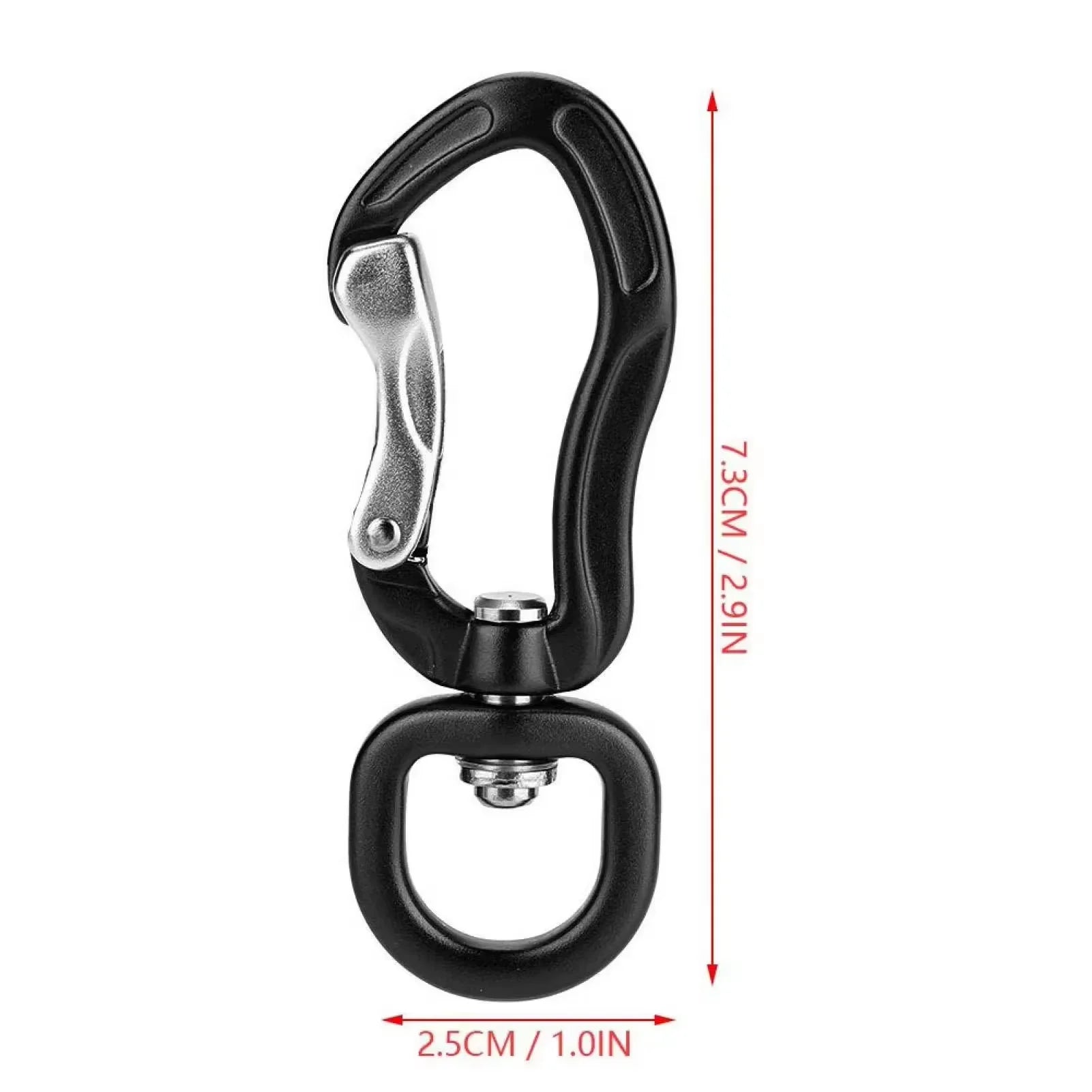 Customization Aluminum Carabiner Swivel Locking Carabiner Metal Snap Hook Pet Dog Leash Harness Accessory