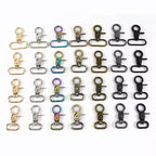 Custom Logo Metal Luggage Accessory Swivel Lobster Handbag Snap Hook Bag Accessories Lobster Clasps Dog Hook  for Bag Making