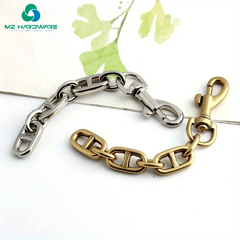 MZhardware Tote Bag with Extension Chain Crossbody Bag Metal Shoulder Strap Chain Clutch Bag Replacement with  Chain Accessories