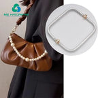 MZhardware15/19/21/25cm Aluminium Tube Purse Frame for Woven Handbags Clutch Pouch DIY Bag Metal Hardware Handmade Materials