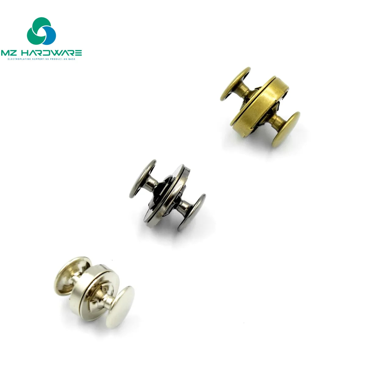 Factory Bag Buttons With Magnet Bag Accessories  High Quality Double Rivets Magnetic Snap With Rivet for Handbag