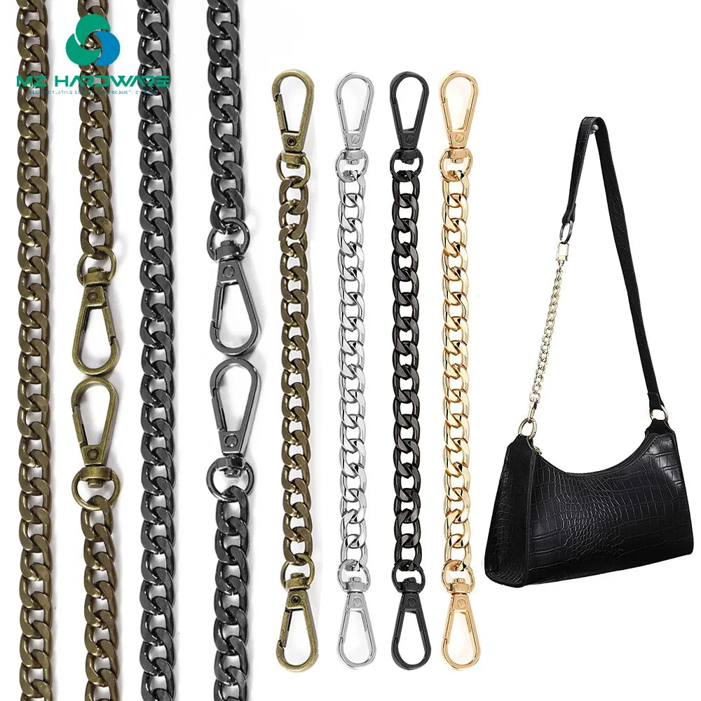 MZ40/120CM Women's Bag Chain for DIY Handbag Messenger Replacement Metal Extension Shoulder Strap Fashion Simple Bag Accessories