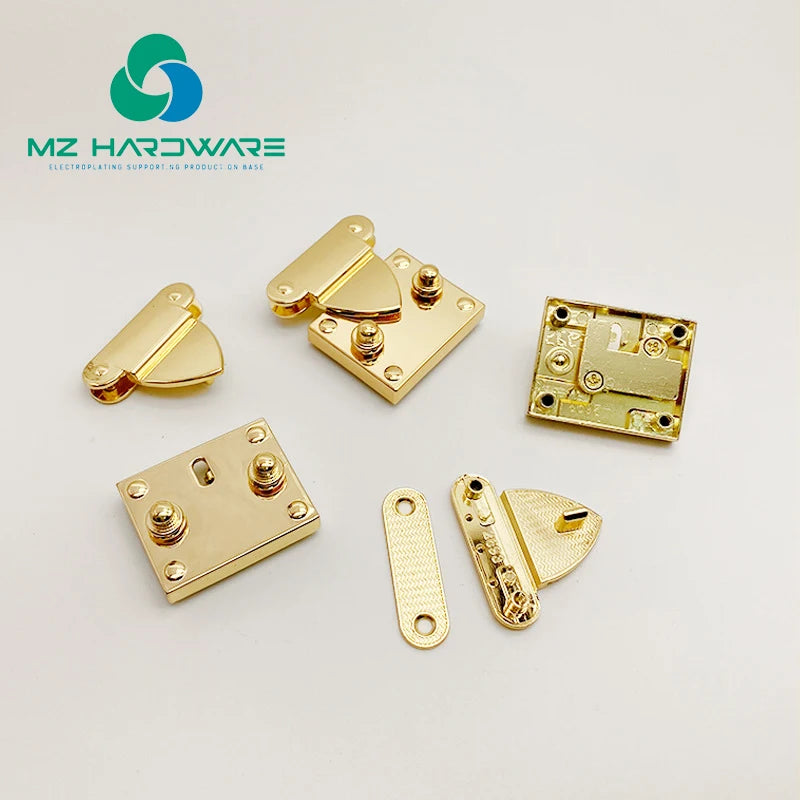 Metal Handbags Lock Wholesale Zinc Alloy Press Lock Bag Part Snap Clasps Purse DIY Accessories Closure Hasp Buckle for Handbags