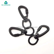 Heavy Duty Zinc Alloy Rotating Swivel Carabiner Hook for Bags/Backpack Teste, Black Arch Design Tested, Custom Logo