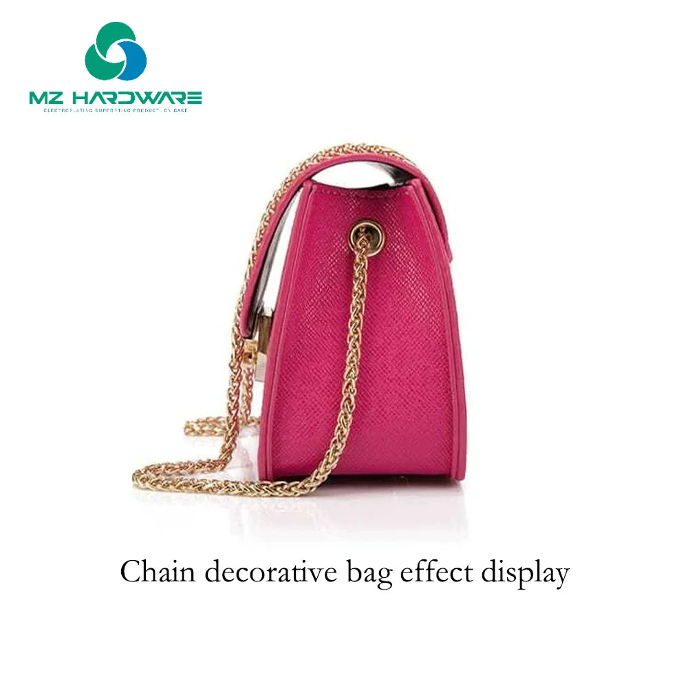 MZ 40-120CM Ladies Handbag Handles Chain Gold Silver Flat Metal Bag Chain Iron Handle Hardware Accessories of Bag