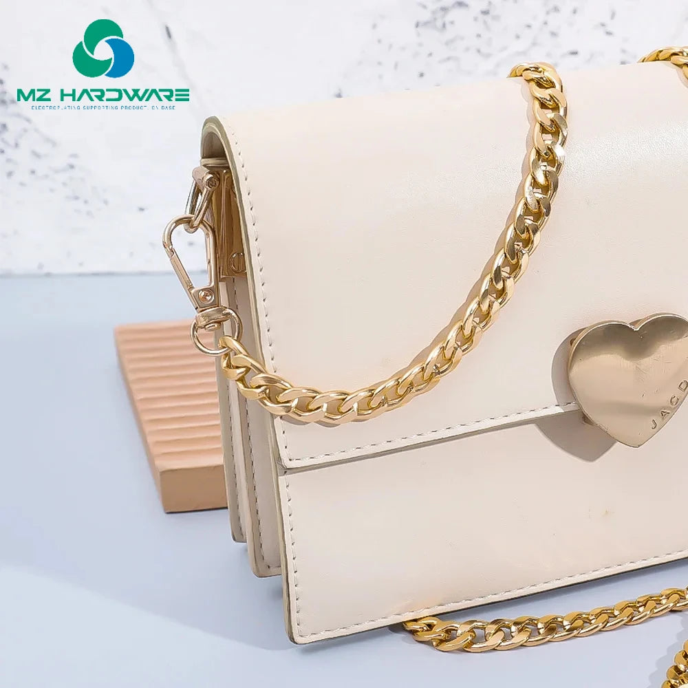 MZhardware New Bag Chain Gold Sliver Metal Handbag Bag Accessory Chain Strap Custom Metal Chains for Bags