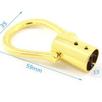 Factory Supply Bag Chain Stopper Buckle Metal Tassel Snap Golden Metal Activity Screw Clasp Hand Hook Handle Hardware