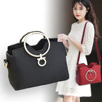 Wholesale Price Handbag Hardware Accessory Leather Handles for Big Ring Metal Purse Frame Handle