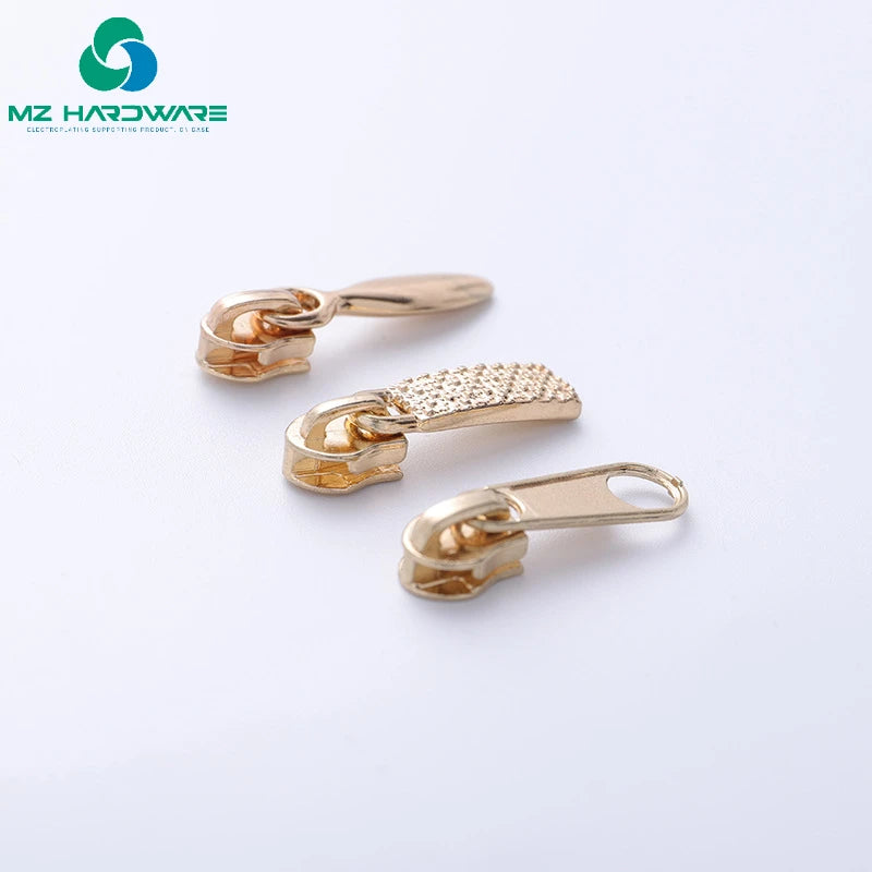 MZ 3#5# High Quality Metal Zipper Puller Zinc Alloy Wallet Small Puller Metal Zipper Puller for Luxury Ladies Bags and Clothe