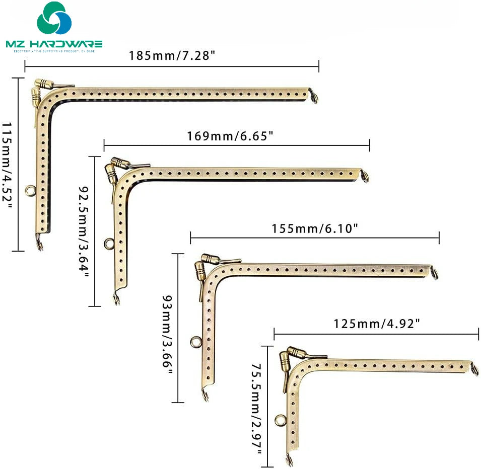 Metal DIY Bag Frames Evening Bag Box Clutch Purse Frame Bag Parts Metal Purse Frame for Handbag Creat Your Unique Handbag