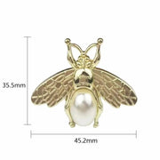 High Quality Customized Luxury Brand Hardware Bag Buckle Honey Bee Label Accessories Jewelry Alloy Pearl High Lock Tag Luggage
