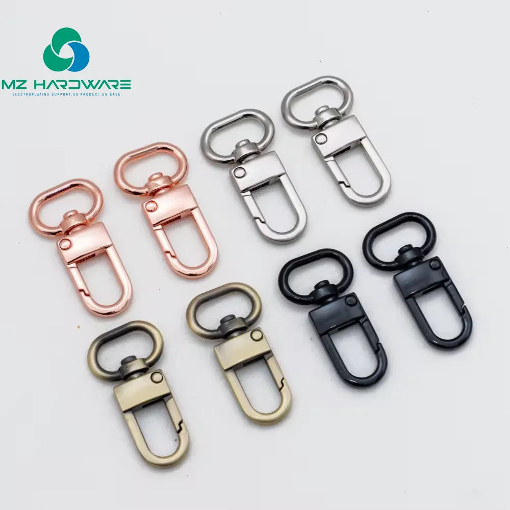 MZhardware Custom Swivel Buckles Metal Handbag Hardware Swivel Hook Bag Accessories Zinc Alloy Swivel Snap Hook for Handbag
