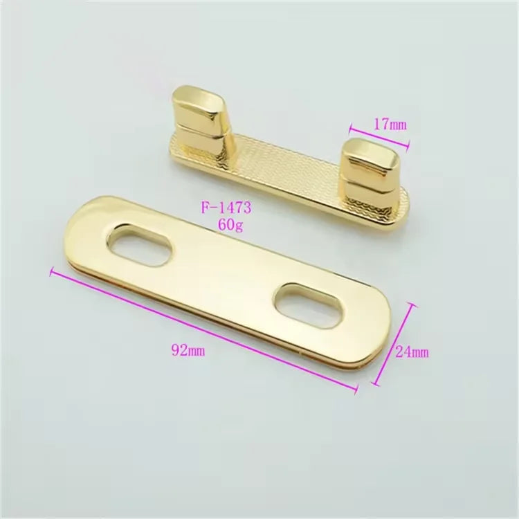 Custom Turn Twist Lock Bag Accessories Fashion Locks for Handbags Luxury Purse Lock for Leather Bags