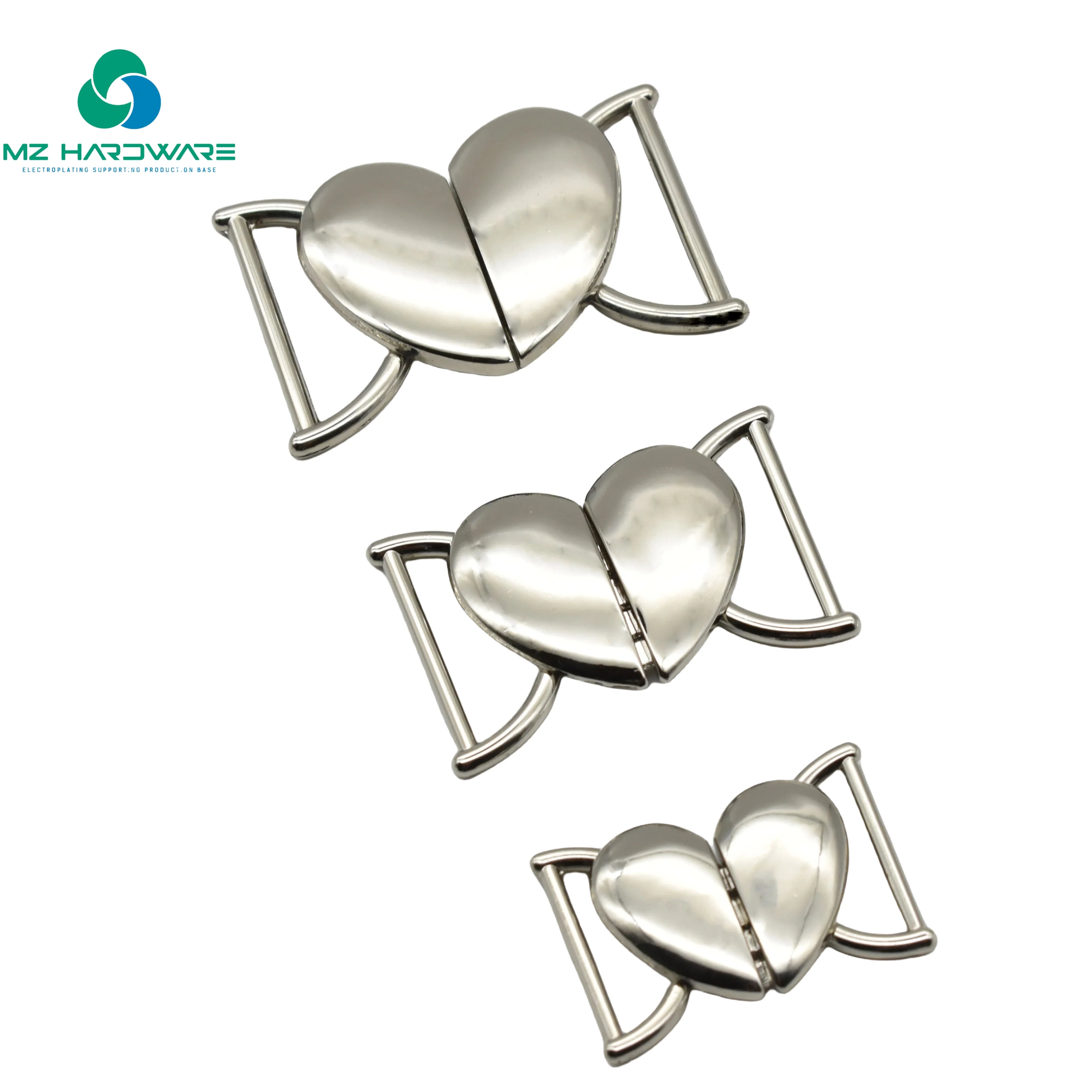 MZ Hardware Trendy Custom Metal  Classical  Style Front Closure Buckle Garment Accessories Interlocking Belt Buckle for Women