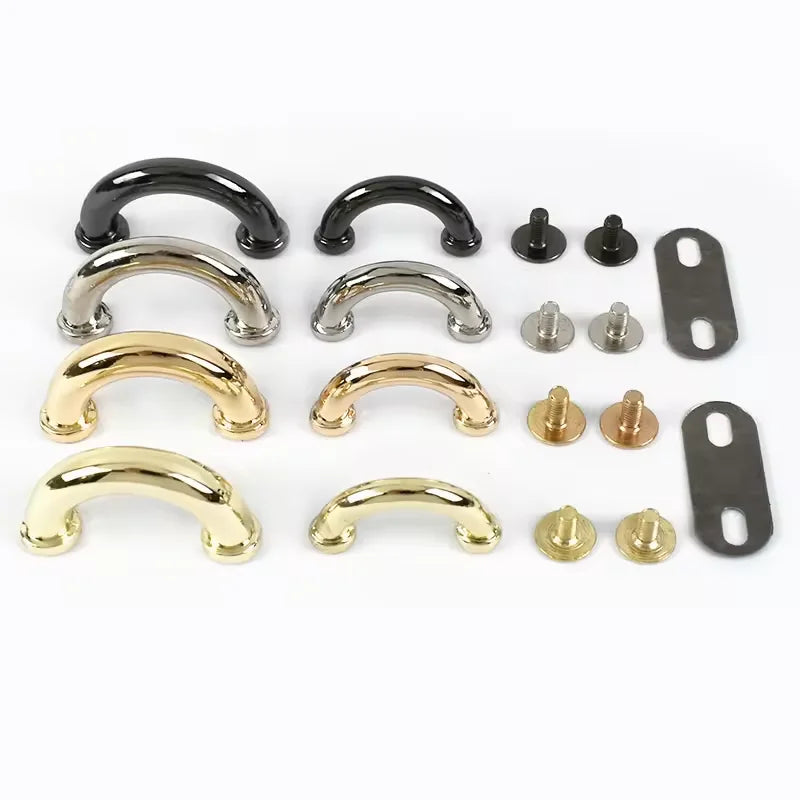 Cheap and High Quality Bag Buckle Hook Arch Bridge D Ring Buckle Diy Hardware Accessories Square Handle Holder