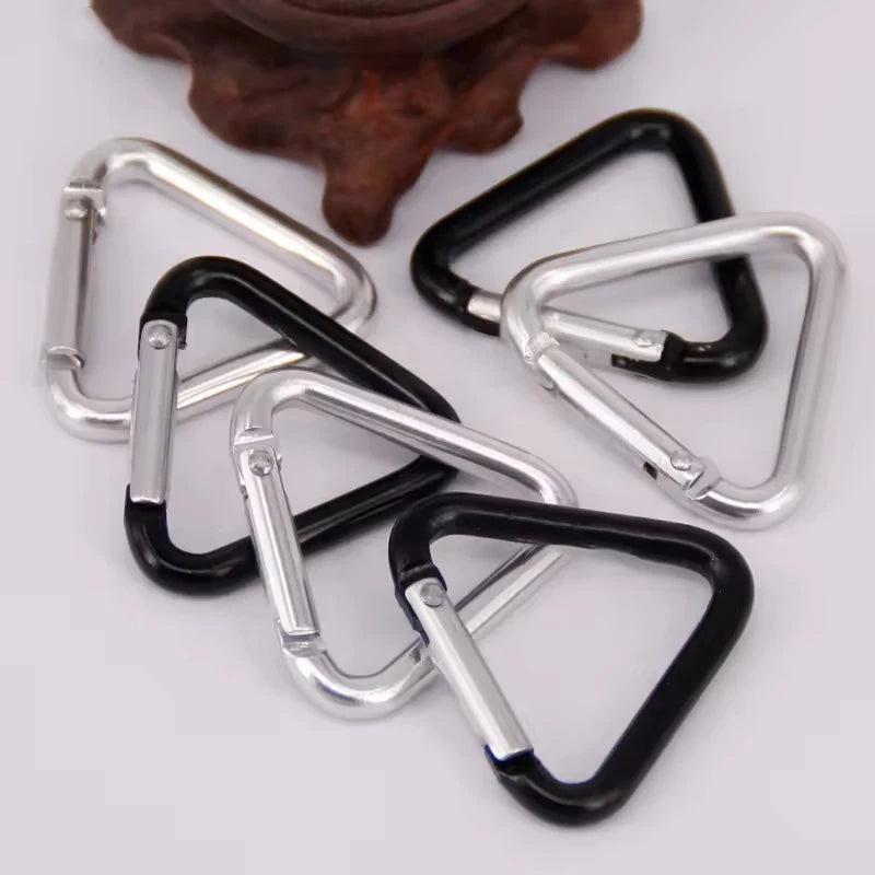 Cheap Carabiners Mini Carabiner Aluminum Alloy Triangle Spring Carabiner Hooks Snap Hook for Pet