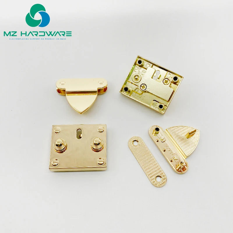Metal Handbags Lock Wholesale Zinc Alloy Press Lock Bag Part Snap Clasps Purse DIY Accessories Closure Hasp Buckle for Handbags