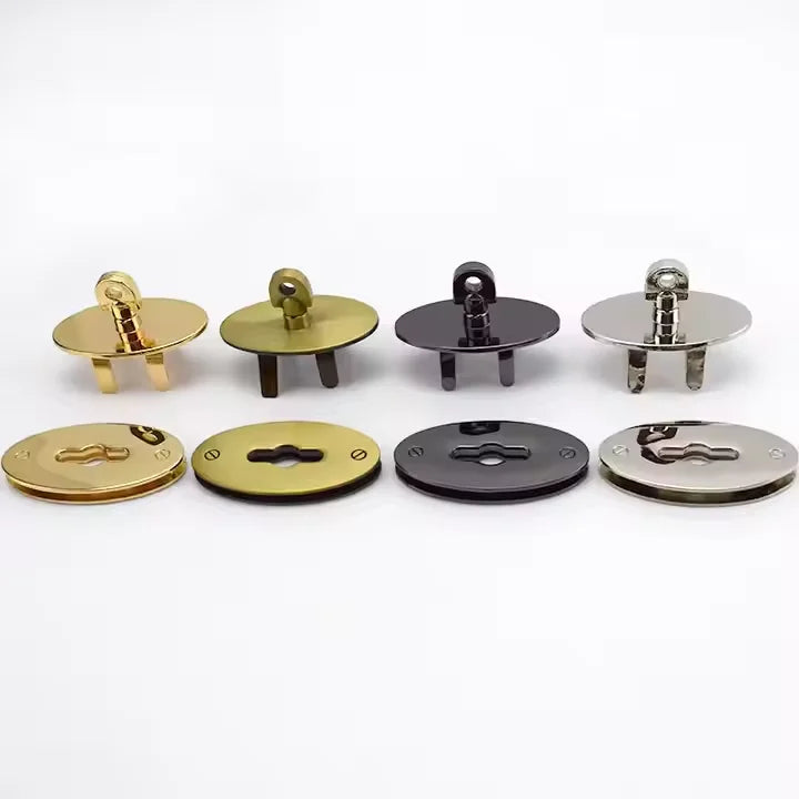 Factory Direct Sale Alloy Oval Shape Turn Lock Twist Lock Accessories Round Lock Hardware