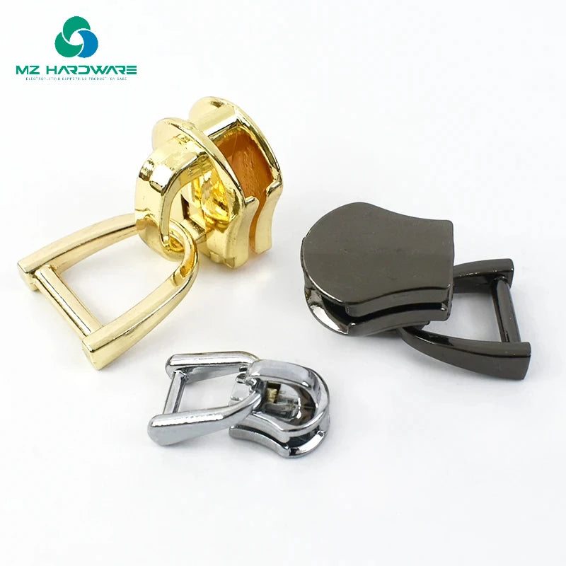 3# 5# 8# 10# Zipper Sliders for Metal Zippers Tape Sewing Repair D Ring Zipper Pulls Head Clothes Jacket Replacement Zips