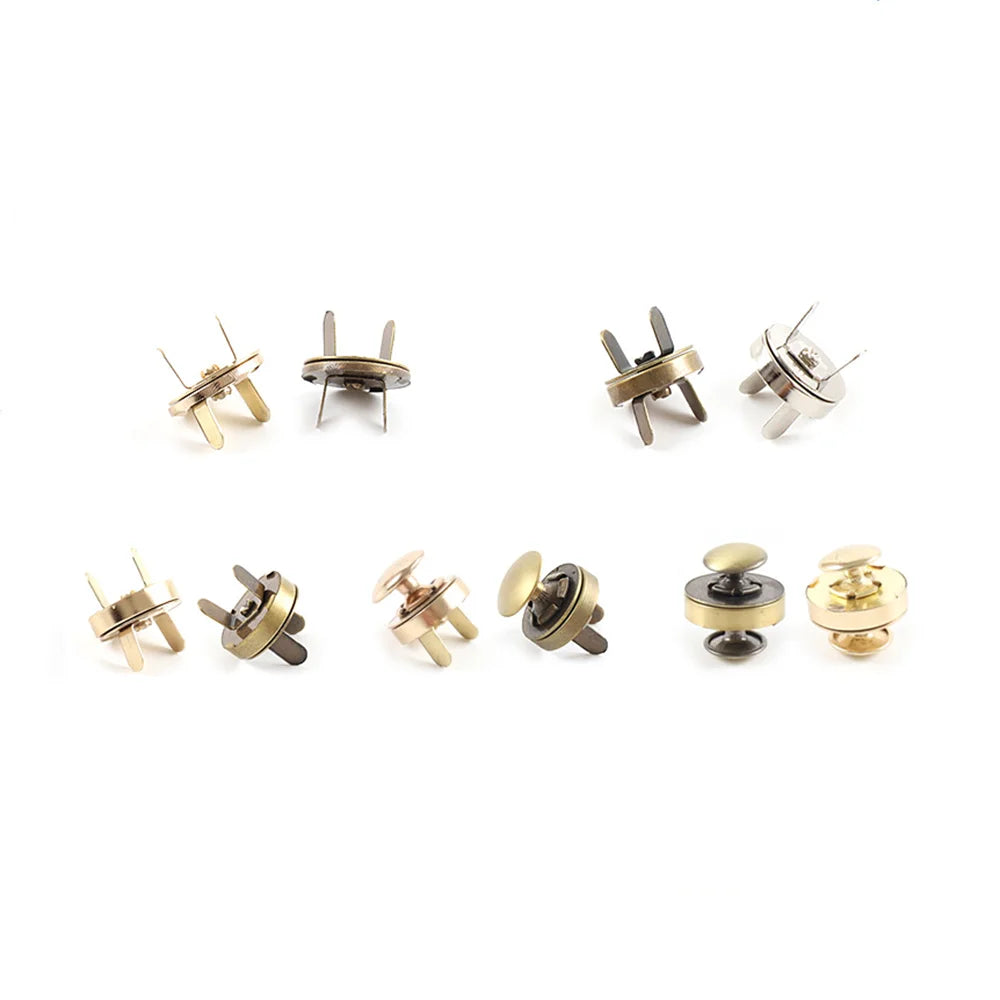 High Quality Brass Spring Press Popper Studs Magnetic Snap Buttons for Garment Accessories Buckles and Bag Fasteners
