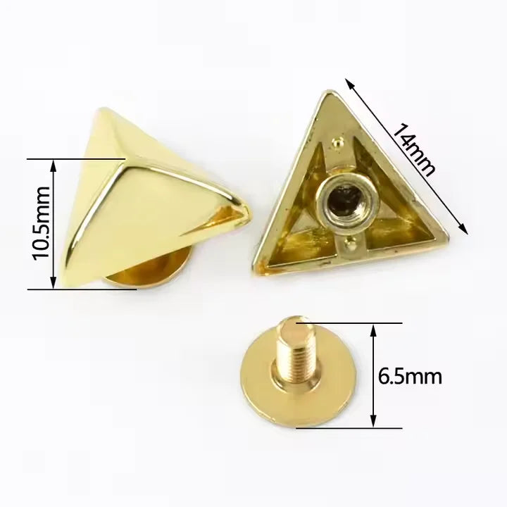 Mz Customized Size Bag Feet Hardware 4mm Leather Craft Rivets Studs for Bags Shoes Clothing Accessories