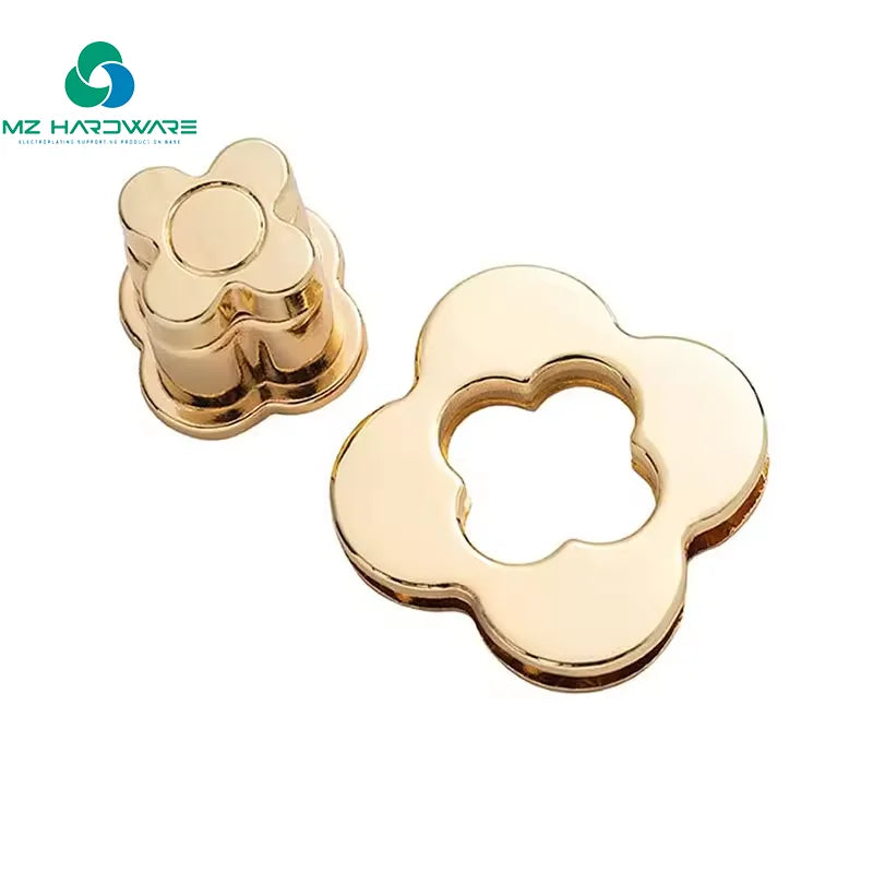 Handbag Accessories Bag Flower Shape Bag Locks and Clasps Decoration Twist Lock for Handbag Leather