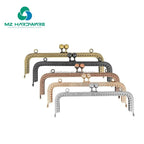 MZhardware Cierre De Beso Bolsa Metal Purse Frame Women Handle Clutch Bag Accessories DIY HandBag Frame Kiss Clasp Lock Hardware