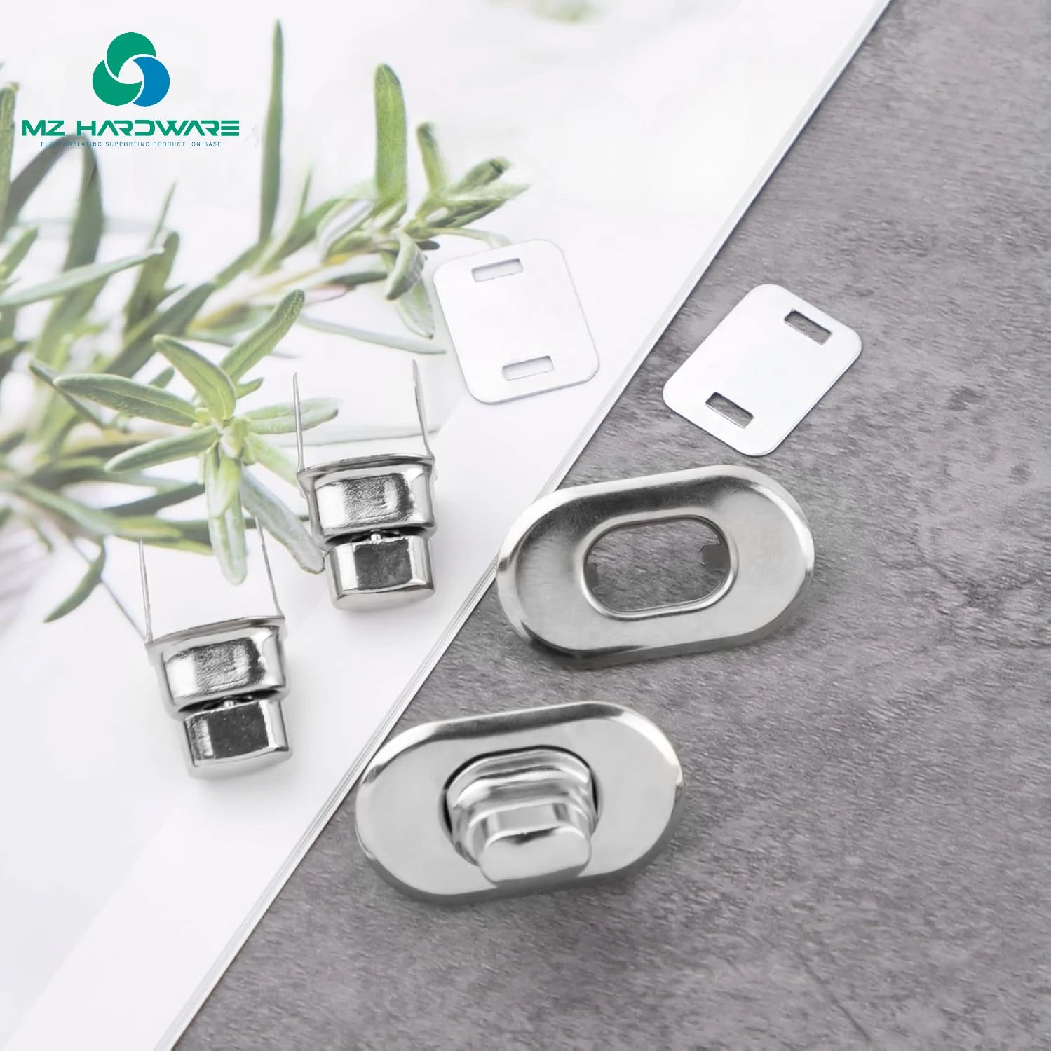 Factory Silver Twist Turn Lock Clasp for Purse Handbag Making Hardware Closures Fasteners Leather Special Bag Parts Accessories