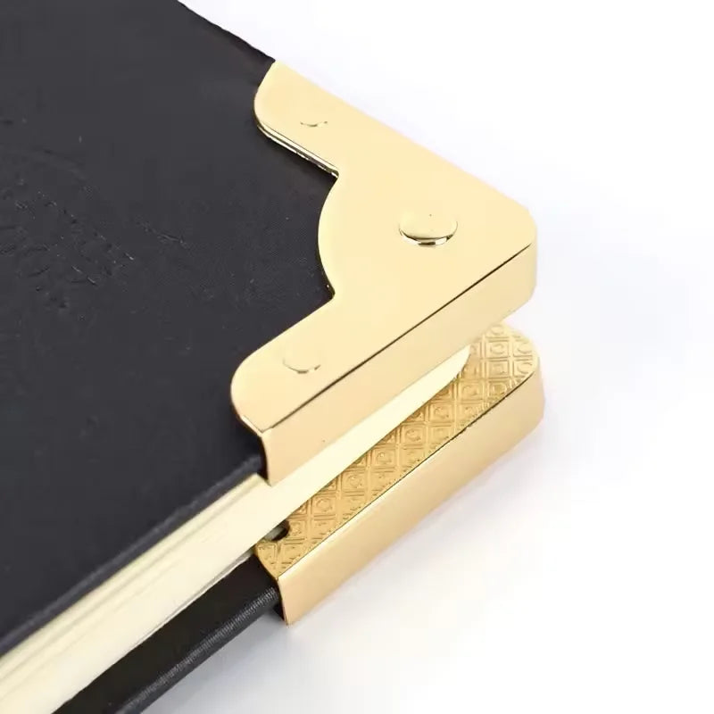 High Quality Gold Silvery Decorative Flat Angle Bag Edge Corner Metal Bag Accessories Metal Notebook Edge Corner