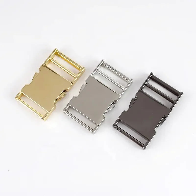 MZ Hardware High Quality Three Colors  Metal Buckles Handbag Accessories for Dog Collars Bags Strap Buckle