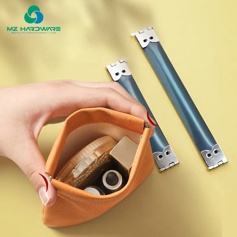MZhardware Metal Internal Flex Frames Kiss Clasp Purse Frame Coin Handbag DIY Craft Hinges Clip Bag Kiss Lock Purse Frame