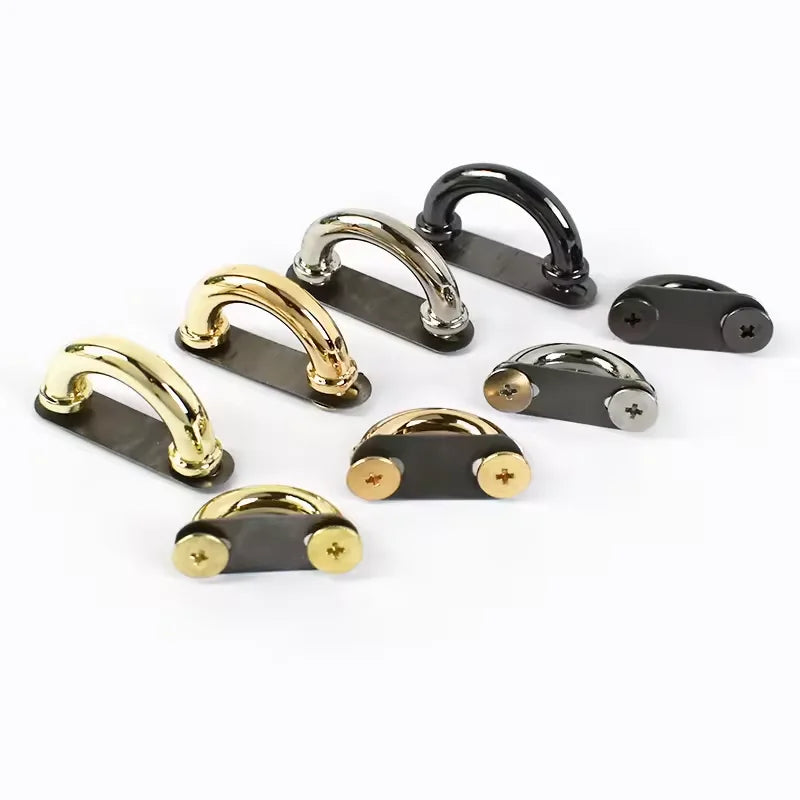 Cheap and High Quality Bag Buckle Hook Arch Bridge D Ring Buckle Diy Hardware Accessories Square Handle Holder