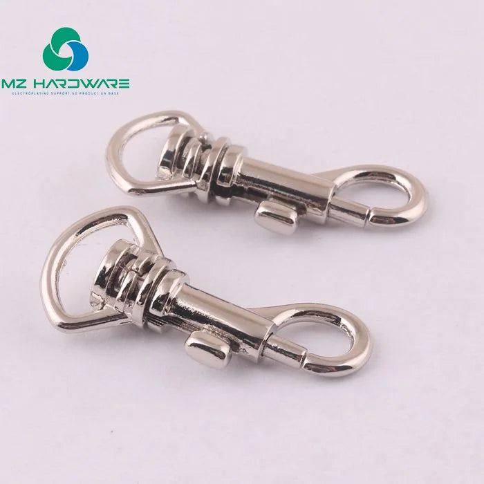 MZHardware 12mm Small Pet Leash Alloy Metal Swivel Eye Snap Clip Hook for Dog Leash