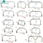 MZHardware Wholesale Metal Clamshell Purse Frame Invisible DIY Bag & Luggage Making Materials