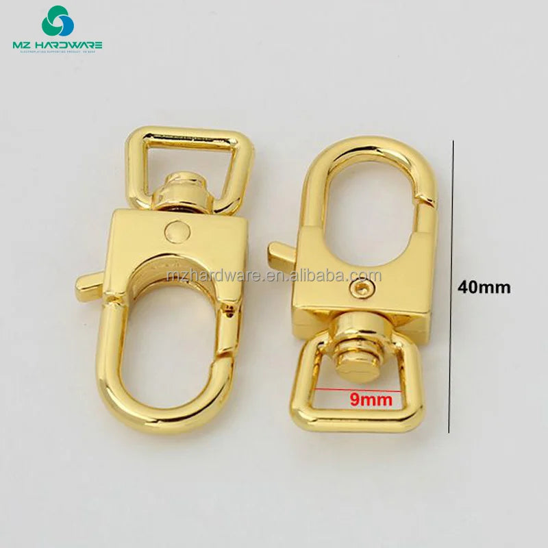 MZ Zinc Alloy Metal Swivel Snap Hook Plated Swivel Eye Bolt Trigger Snap Clips & Pet Snap Hook for Handbags and Luggage
